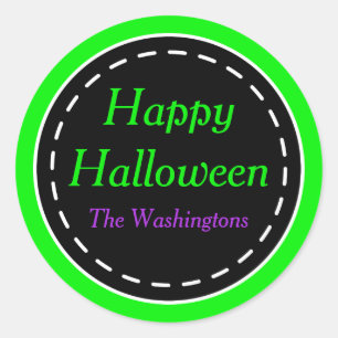 Adesivo Vinheiros verdes e felizes do Halloween