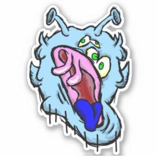 Adesivo Vinheta a frio Zippy Trippy Alienígena