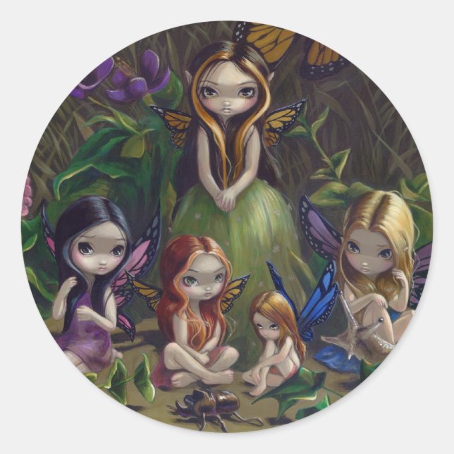 Adesivo Vinheta "A Gathering of Faeries" (Frente)