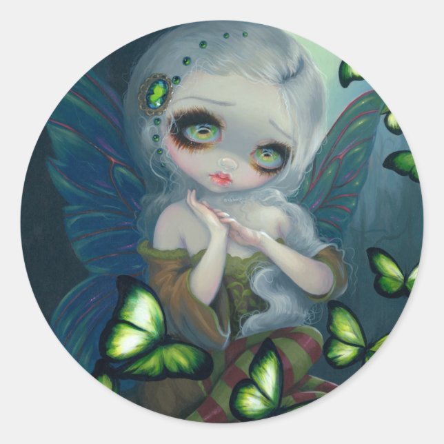 Adesivo Vinheta "Absinthe Butterflies" (Frente)