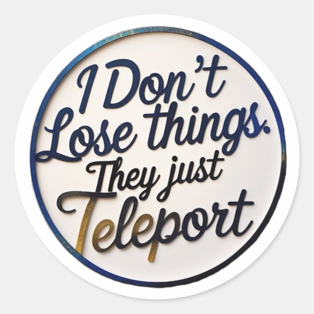 Adesivo Vinheta ADHD Engraçado - Para as mentes neurodiver (Frente)