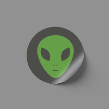 Vinheta Alienígena verde