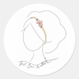 Adesivo Vinheta "Ame um ao Outro", desenhada à mão