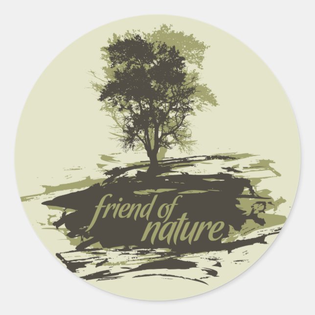 Adesivo Vinheta Amigo Da Natureza (Frente)