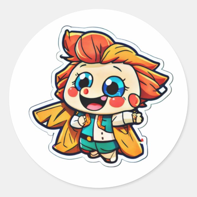 Adesivo Vinheta Animada Bonita - Sorrisos Ilimitados (Frente)