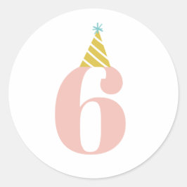 Adesivo vinheta aniversário de criança