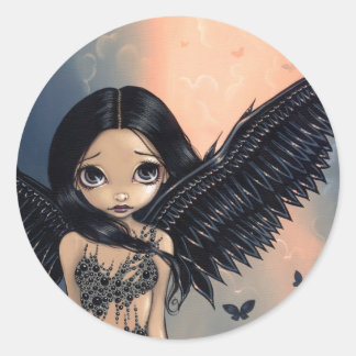 Adesivo Vinheta "Anjo Negro"