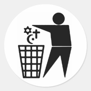Adesivo Vinheta Anti-Religião