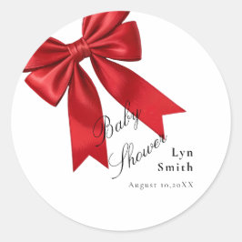 Adesivo Vinheta Arco cor-de-rosa Chá de fraldas