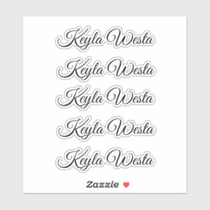 Adesivo Vinheta autocolante de seleção personalizada