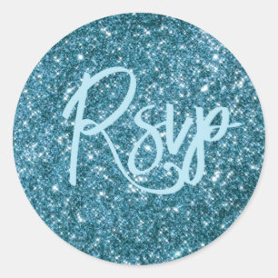Adesivo Vinheta Azul RSVP