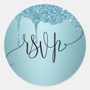 Adesivo Vinheta Azul RSVP