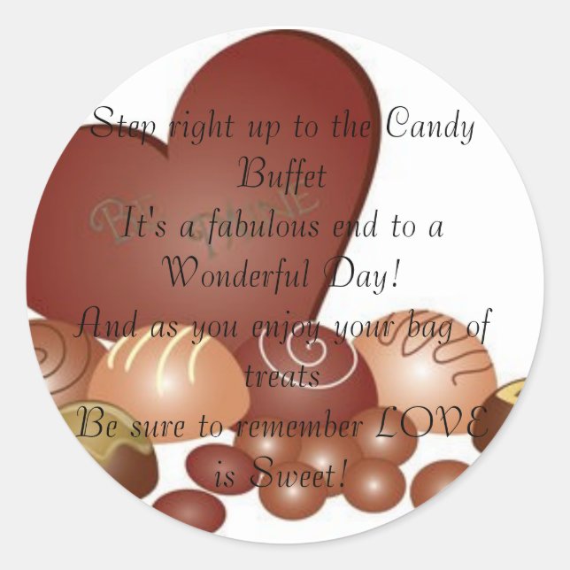 Adesivo Vinheta-bala de Casamento (Frente)