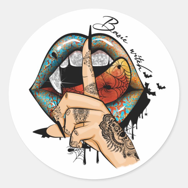 Adesivo Vinheta Básica de Bruxa (Frente)