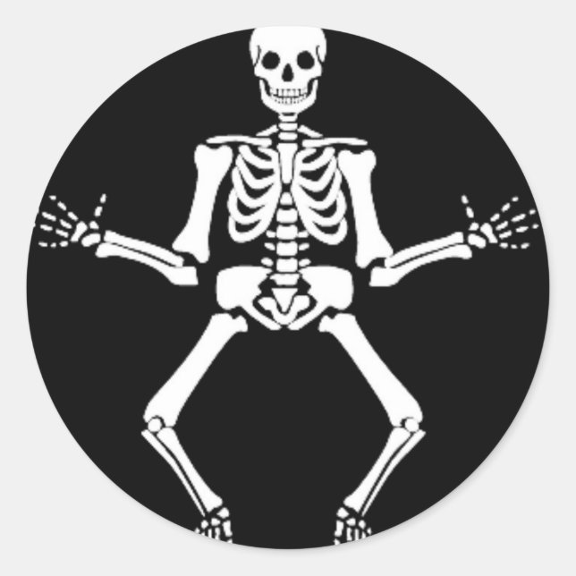 Adesivo Vinheta Bones Dançar (Frente)