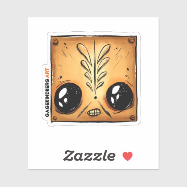 Adesivo Vinheta "BOXHEAD" (Folha)