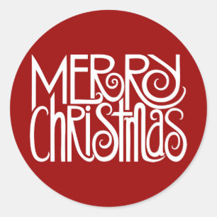 Adesivo Vinheta branca de Natal