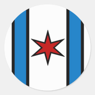 Adesivo Vinheta branca do círculo de proteção moderna