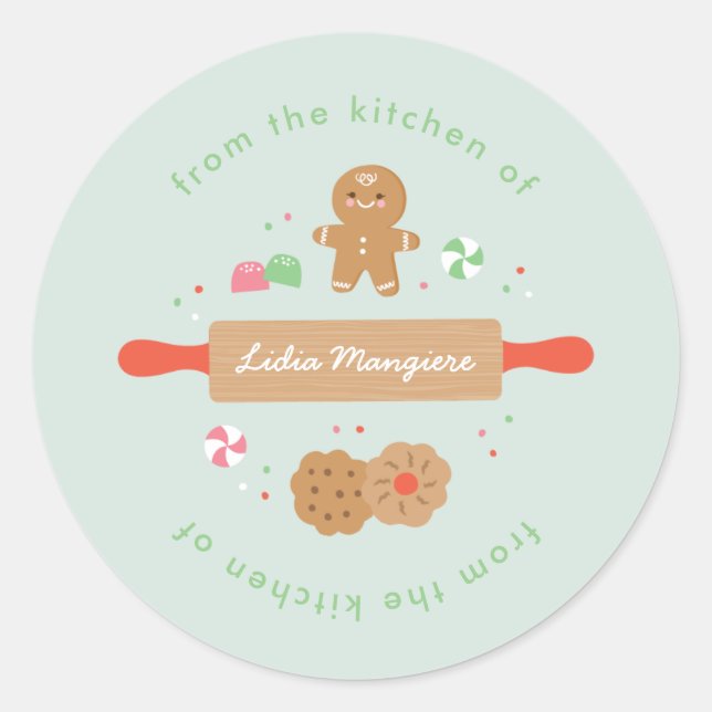 Adesivo Vinheta Brilhante De Espíritos Baking (Frente)