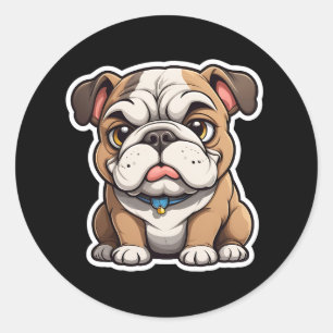 Adesivo Vinheta Buldogue