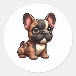 Adesivo Vinheta Buldogue Francesa