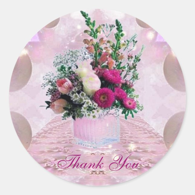 Adesivo Vinheta Buquê das flores (Frente)