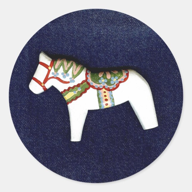 Adesivo Vinheta Cavalo Branco (Frente)