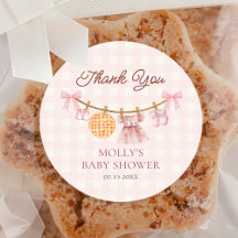 Vinheta-Chá de fraldas de Garota Rosa-Cinza