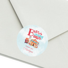 Adesivo Vinheta Chá de fraldas do Festival de Circo do Car