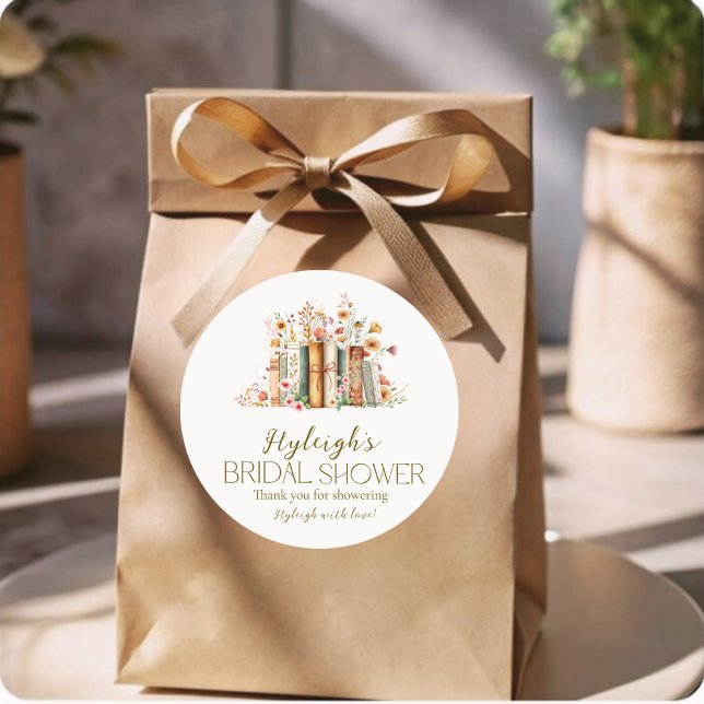 Adesivo Vinheta-Chá de panela de Livro Floral Rustic Elega (Criador carregado)