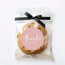 Adesivo Vinheta-Chá de panela Mínima Dusty Pink