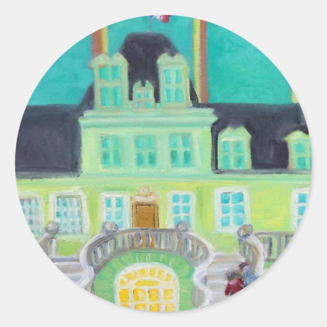 Adesivo Vinheta Chateau de Fontainebleau Fantasy (Frente)