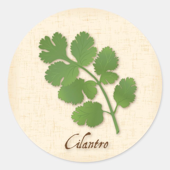 Adesivo Vinheta Cilantro (Frente)