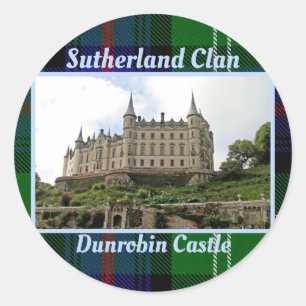 Adesivo Vinheta Clássica Dunrobin Castle de Sutherland Cl