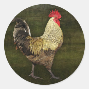 Adesivo Vinheta Cock-A-Doodle-Doo