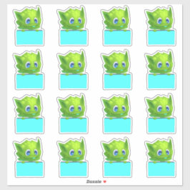 Adesivo Vinheta Colorida De Planner Com Boca De Cartoon