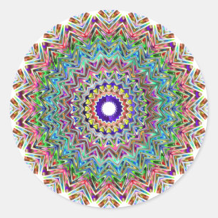 Adesivo Vinheta colorido de Abstrato bonito