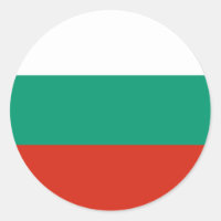Vinheta com bandeira da Bulgária