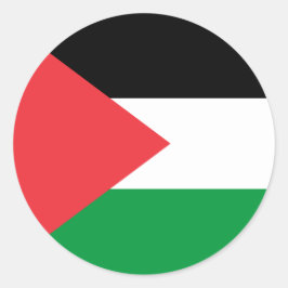 Adesivo Vinheta com bandeira da Palestina