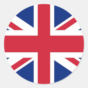 Adesivo Vinheta com bandeira do Reino Unido