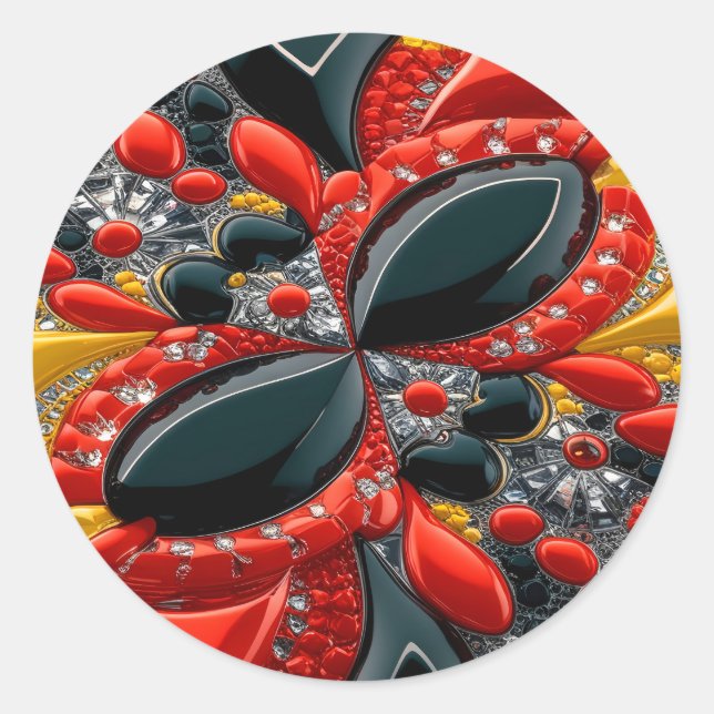 Adesivo Vinheta com Design de cores alemã (Frente)