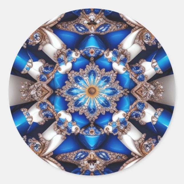 Adesivo Vinheta com Design de cores argentinas (Frente)