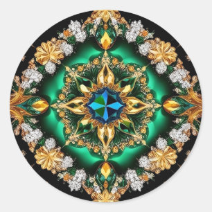 Adesivo Vinheta com Design de cores brasileiras