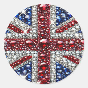 Adesivo Vinheta com Design de cores britânicas