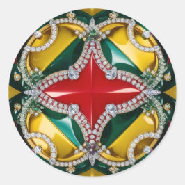 Adesivo Vinheta com Design de Cores de Los Angeles