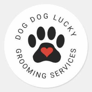 Adesivo Vinheta com pata preta