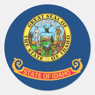 Adesivo Vinheta com Sinalizador de Idaho
