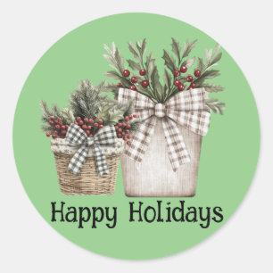 Adesivo Vinheta com tema natalino