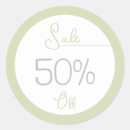 Adesivo Vinheta comercial de promoção feminina verde Paste