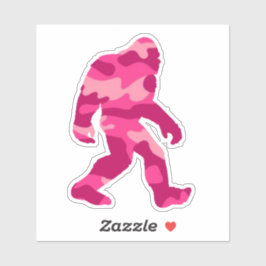 Adesivo Vinheta cor-de-rosa Sasquatch Pink